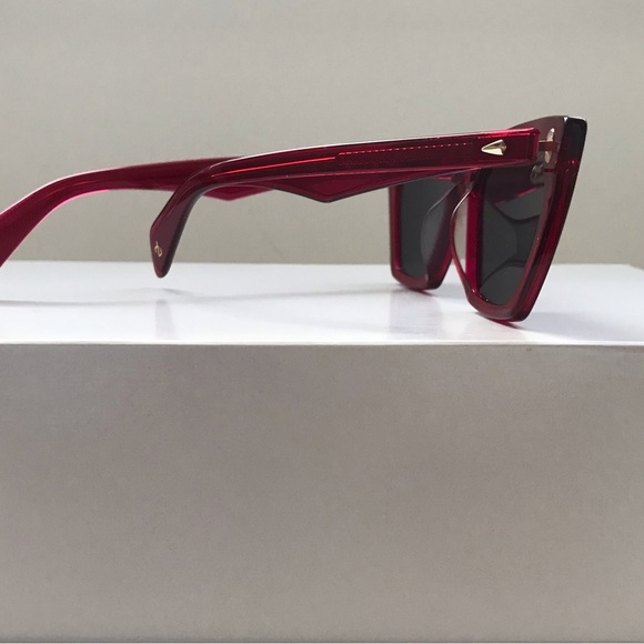 Rag & Bone Mino Red Cat Eye Sunglasses - Picture 4 of 6